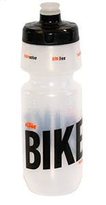 Gertuvė skaidri KTM Hydravalve 750ml juodas logo