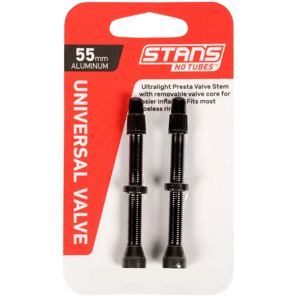 Ventiliai Stan's NoTubes bekamerinėms padangoms 55mm (juodi)